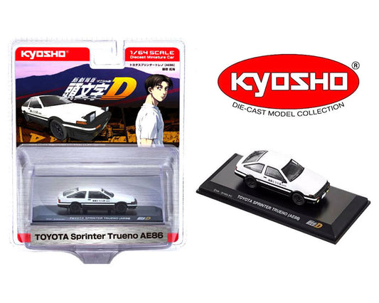 (Preorder) Kyosho 1:64 Initial D Toyota Sprinter Trueno AE86 - White - Limited Edition