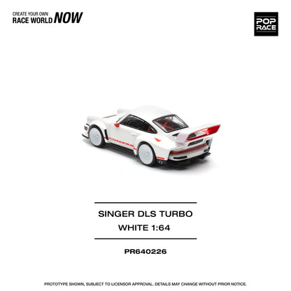 Pop Race 1:64 Singer DLS Turbo (Track) - White (Preorder)