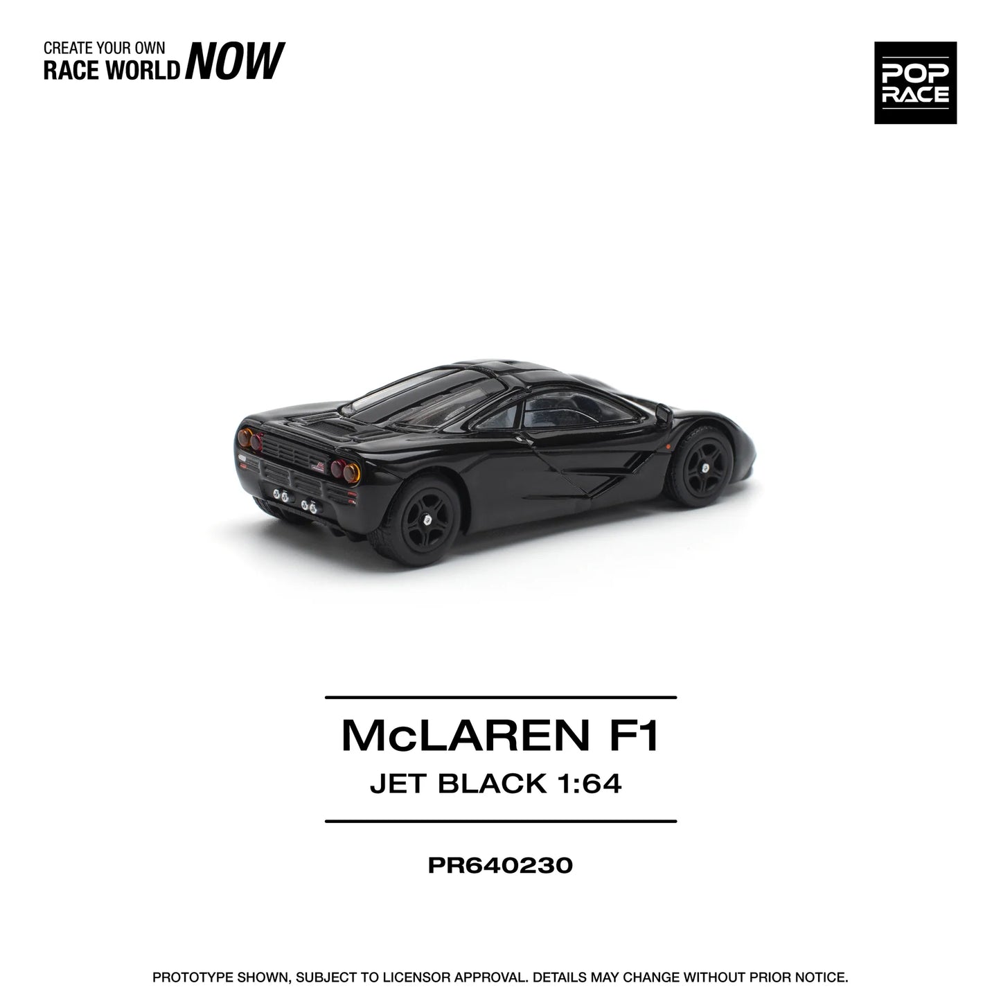 Pop Race 1:64 McLaren F1 - Jet Black (Preorder)