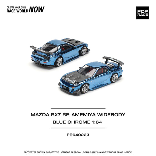 Pop Race 1:64 Mazda RX-7 RE-Amemiya Widebody (Preorder)