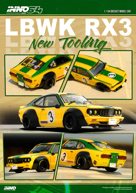 (Preorder) Inno64 1:64 LBWK Mazda RX3 Savanna