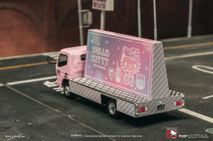 (Preorder) Tarmac Works 1:64 Mitsubishi Fuso Canter Billboard Truck – Pink – Truck64