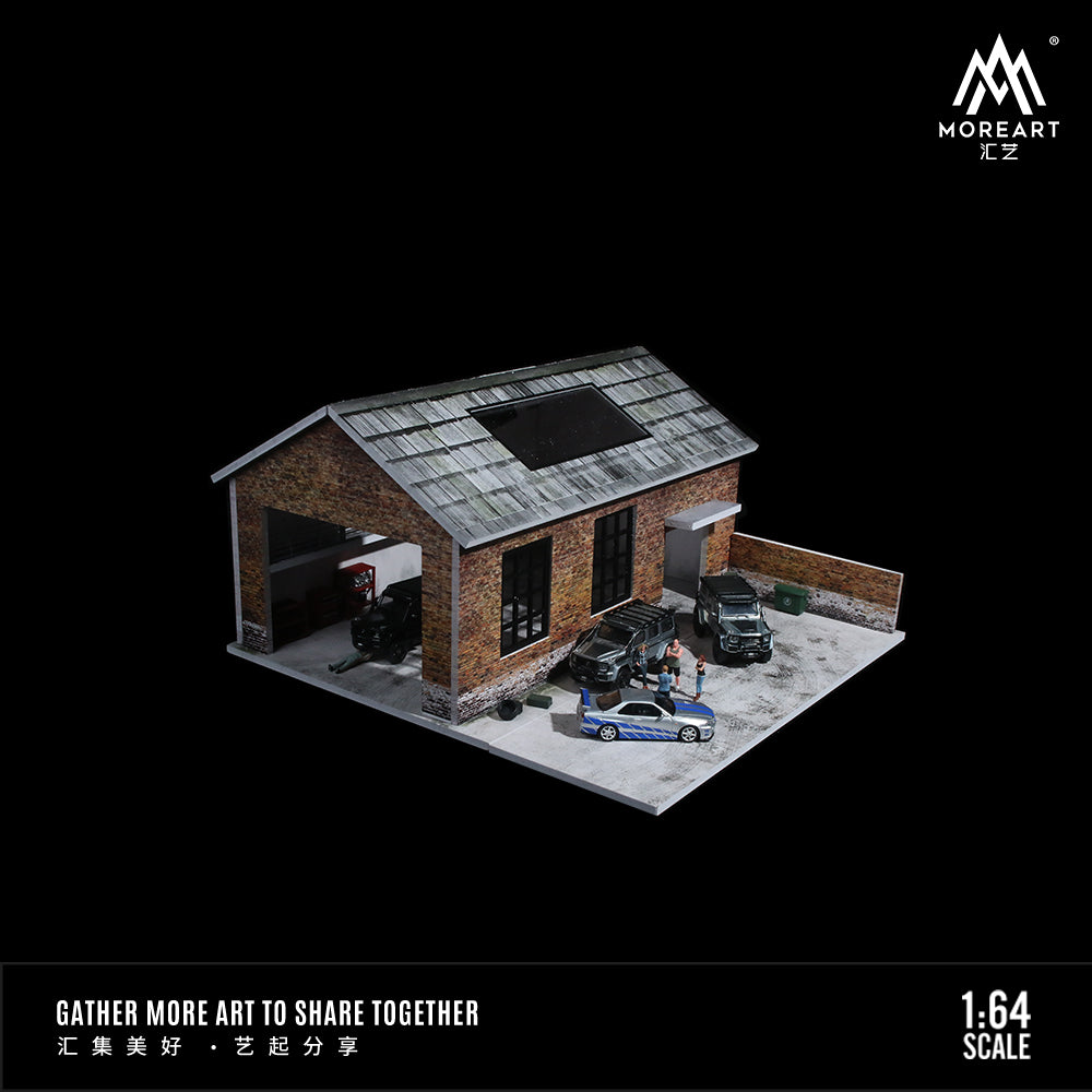 MoreArt 1:64 Old Factory Scene Model Diorama (Preorder)