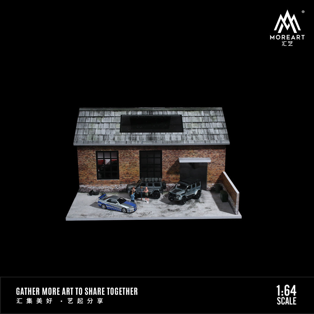 MoreArt 1:64 Old Factory Scene Model Diorama (Preorder)