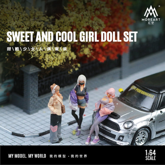 MoreArt 1:64 Sweet and Cool Girl Doll Set (Preorder)