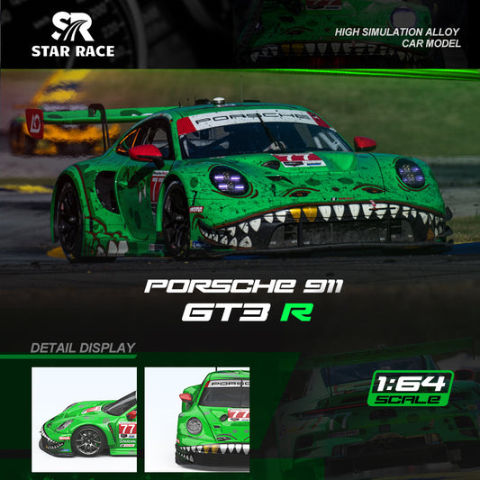 (Preorder) Star Race 1:64 Porsche 911 GT3 Tyrannosaurus Rex No.77