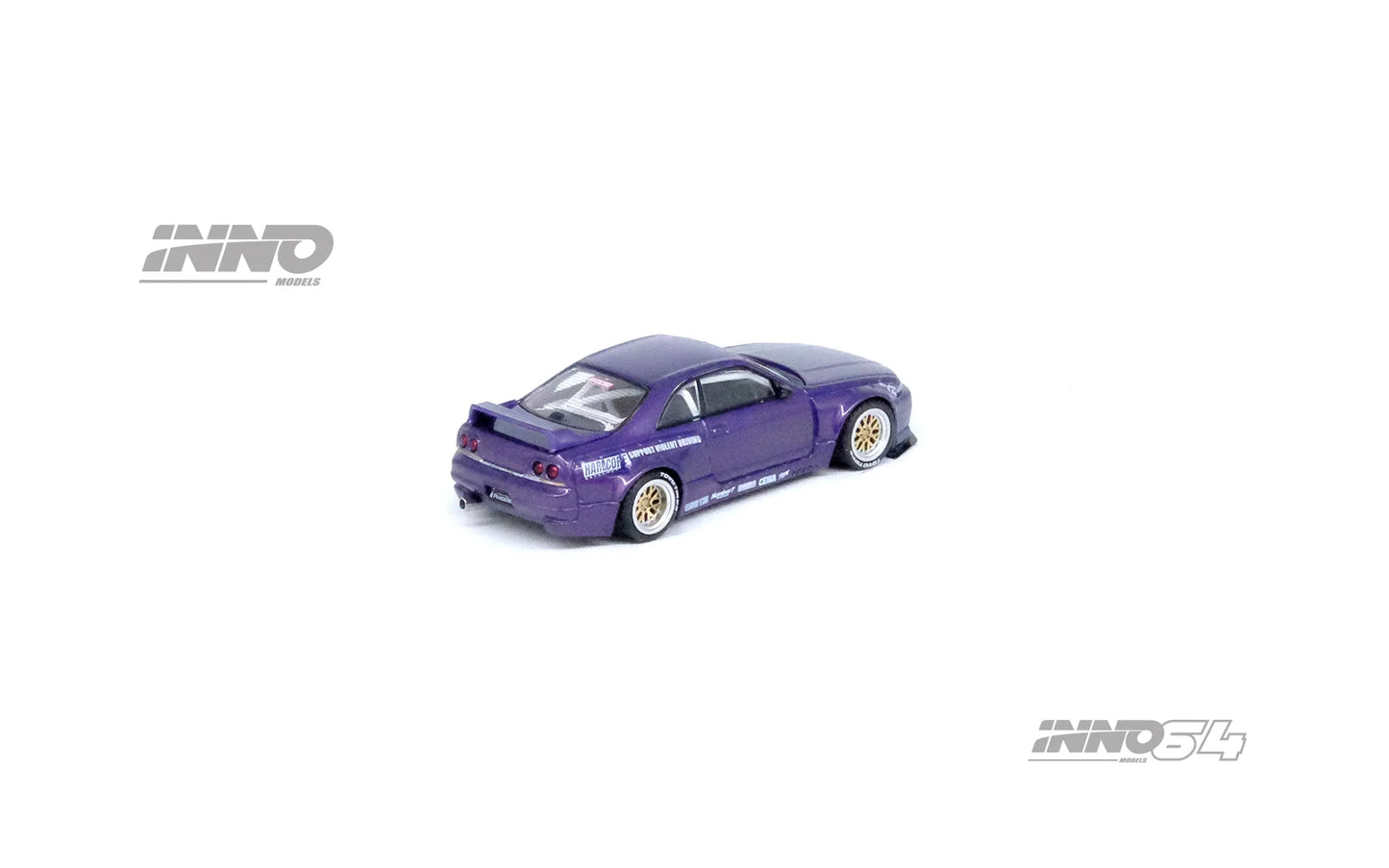 Inno64 1:64 Nissan Skyline GT-R (R33) "Pandem Rocket Bunny" Purple (Preorder)