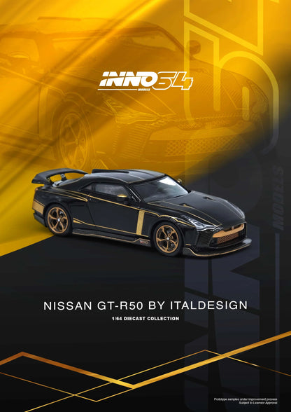 Inno64 1:64 Nissan GT-R50 by Italdesign Black (Preorder)