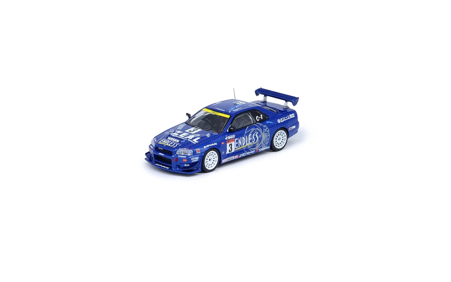 Inno64 1:64 Nissan Skyline GT-R (R34) #3 "Endless Advan" Super Taikyu Series 2002 Winner (Preorder)