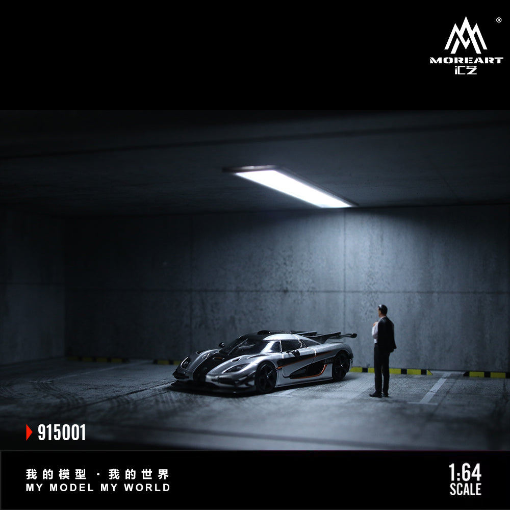 MoreArt 1:64 Underground Parking Garage Scene Diorama (Preorder)