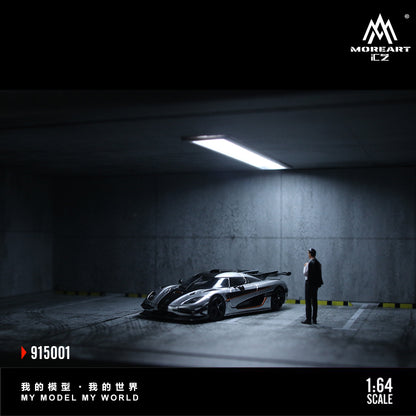 MoreArt 1:64 Underground Parking Garage Scene Diorama (Preorder)