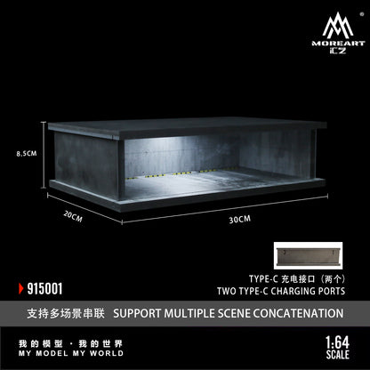 MoreArt 1:64 Underground Parking Garage Scene Diorama (Preorder)