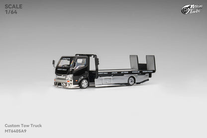 Microturbo 1:64 Custom Tow Truck - Black/Chrome (Preorder)