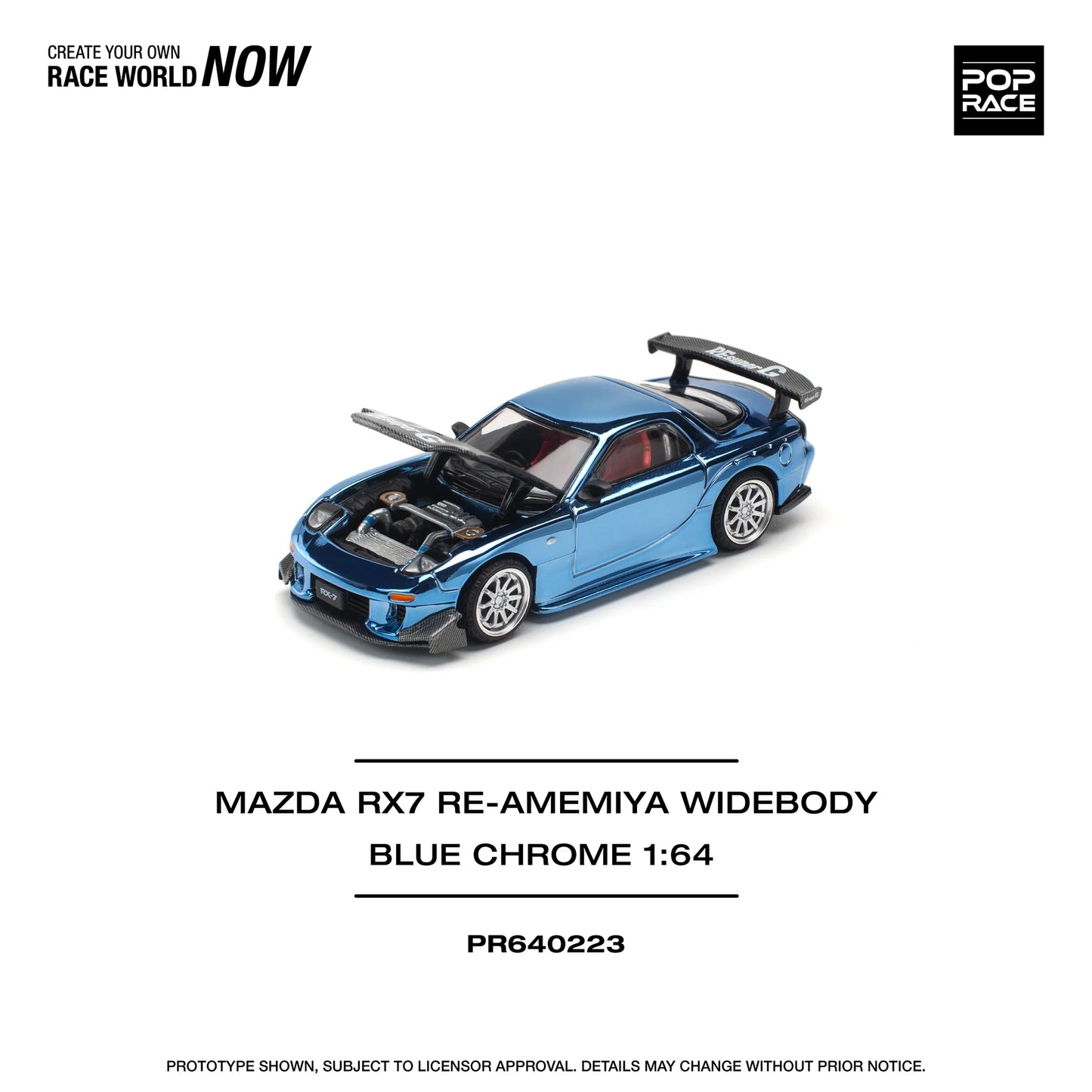 Pop Race 1:64 Mazda RX-7 RE-Amemiya Widebody (Preorder)