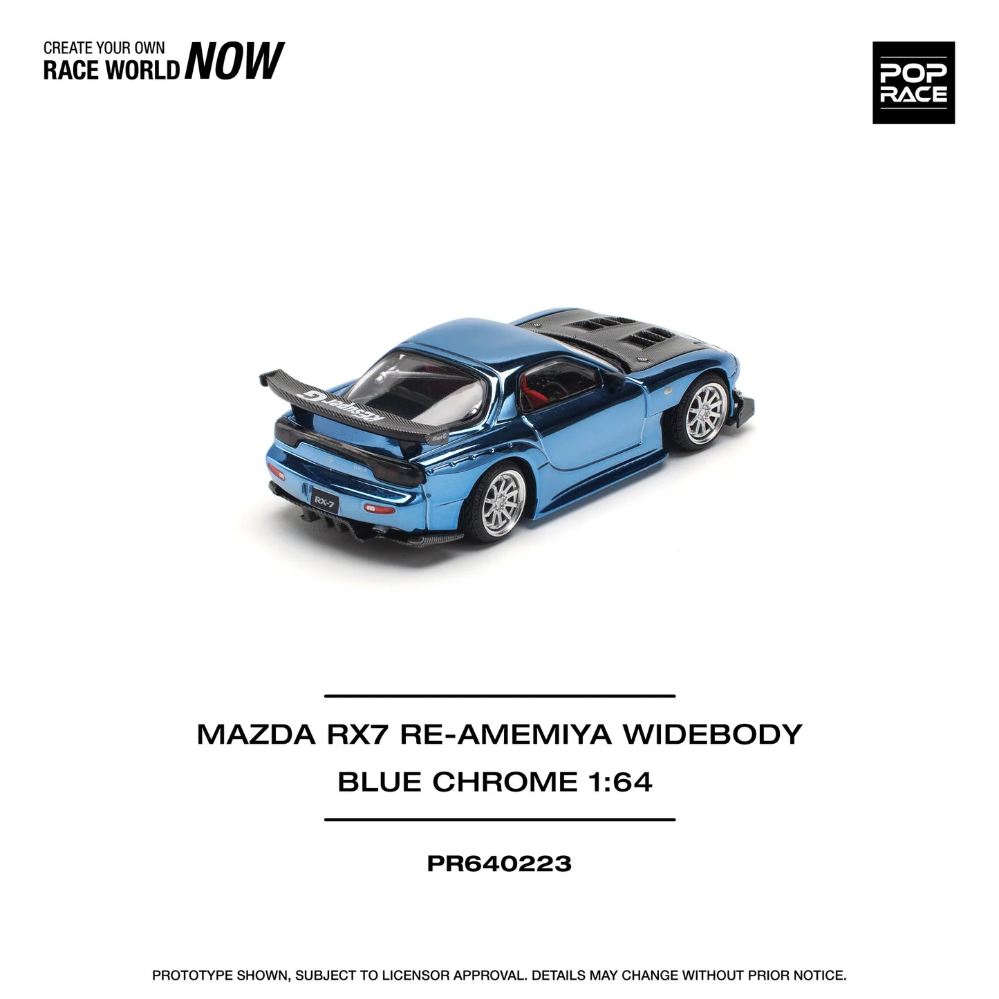 Pop Race 1:64 Mazda RX-7 RE-Amemiya Widebody (Preorder)