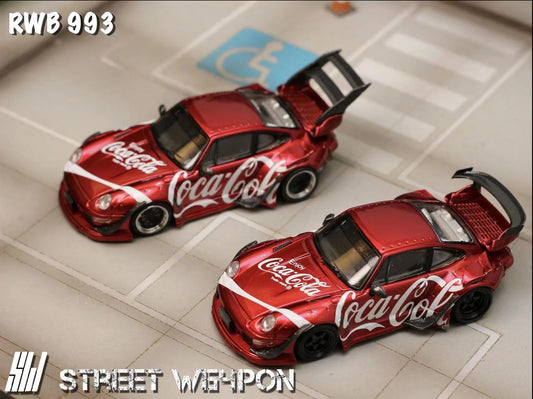 (Preorder) Street Weapon 1:64 Porsche RWB 993 Coca Cola Livery (2 Versions)