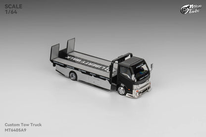 Microturbo 1:64 Custom Tow Truck - Black/Chrome (Preorder)