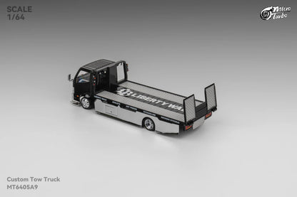 Microturbo 1:64 Custom Tow Truck - Black/Chrome (Preorder)