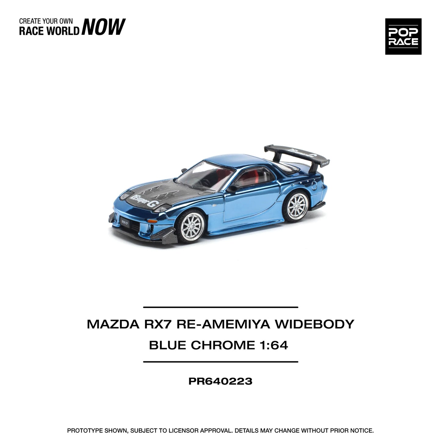 Pop Race 1:64 Mazda RX-7 RE-Amemiya Widebody (Preorder)