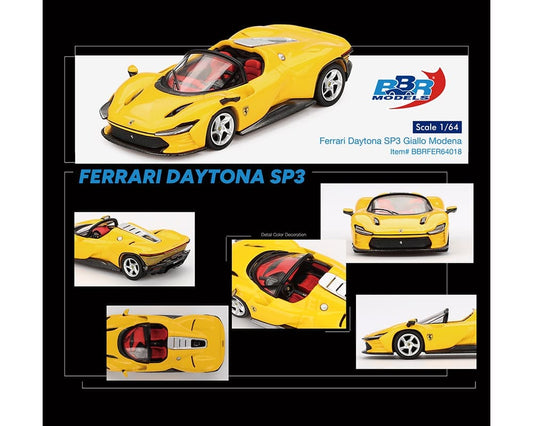 BBR Models 1:64 Ferrari Daytona SP3 – Giallo Modena – Limited Edition (Preorder)