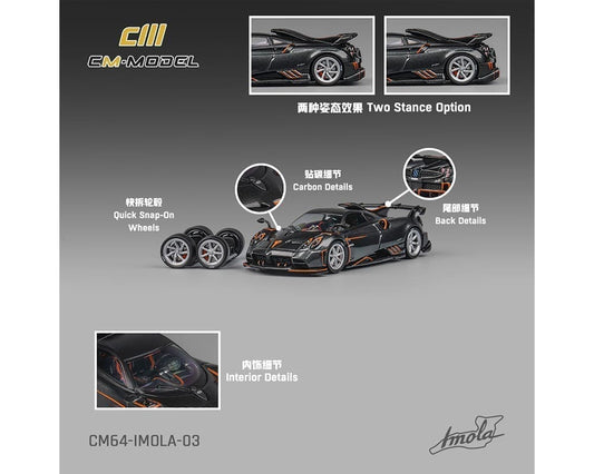 CM Model 1:64 Pagani Imola – Metallic Grey (Preorder)