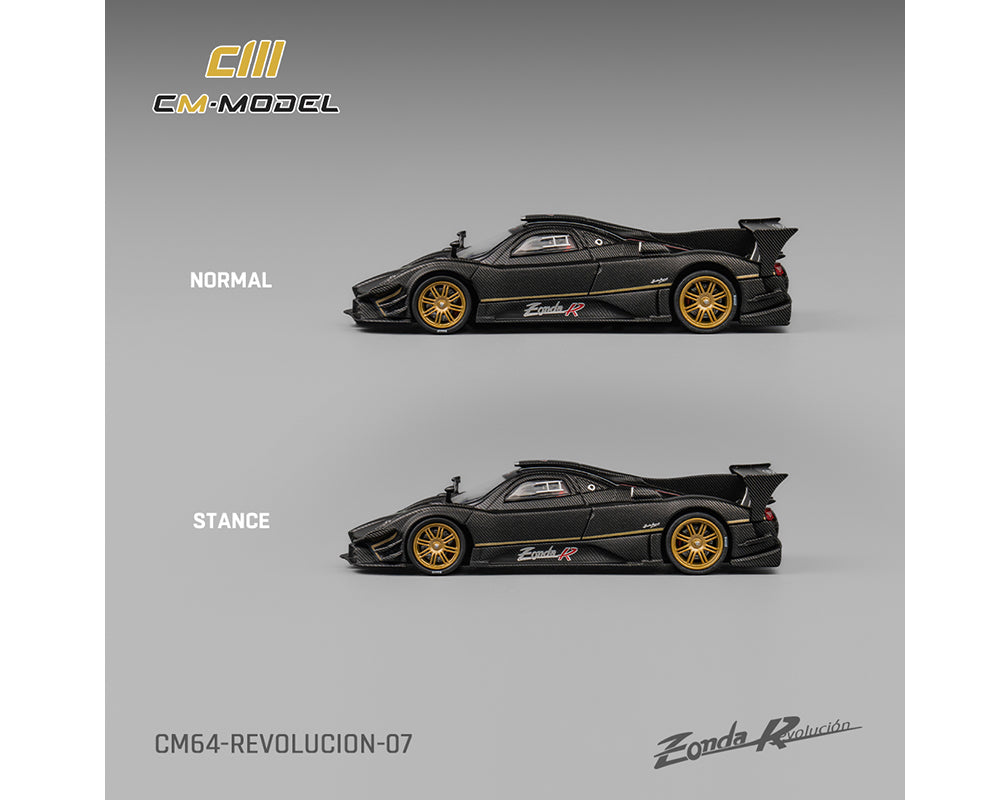 CM Model 1:64 Pagani Zonda Revolucion Drycarbon- Black – Limited Edition (Preorder)