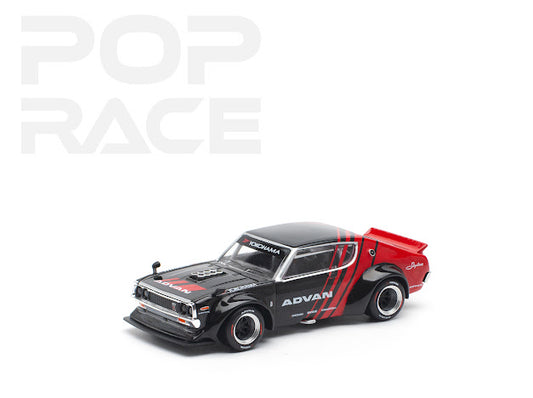 (Preorder) Pop Race 1:64 Skyline GT-R Drift (Kenmeri) - Advan Livery