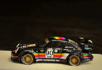 (Preorder) PGM 1:64 Porsche RWB 964 Black Apple Livery