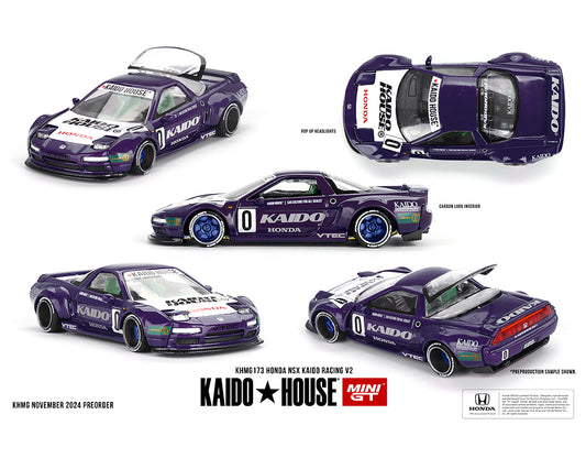 (Preorder) Kaido House x Mini GT 1:64 Honda NSX Kaido Racing V2 – Purple