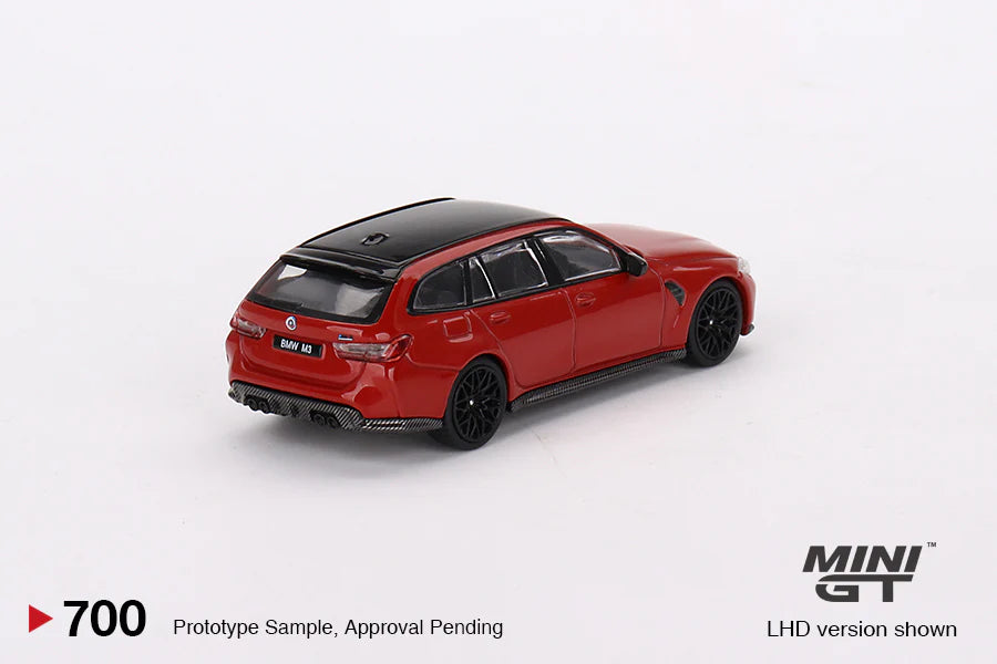 Mini GT 1:64 BMW M3 Competition Touring (G81) Toronto – Red Metallic