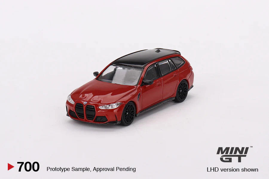 Mini GT 1:64 BMW M3 Competition Touring (G81) Toronto – Red Metallic