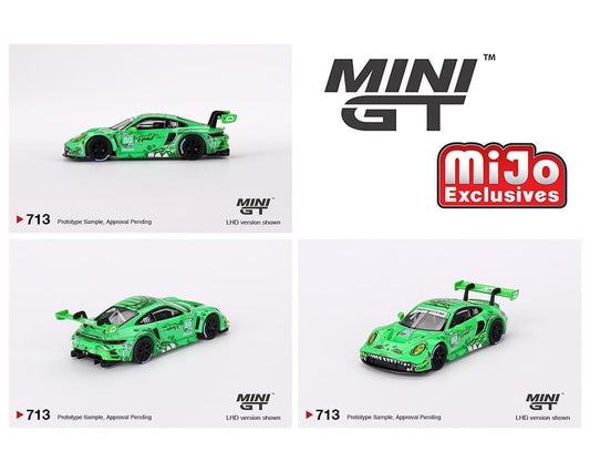 Mini GT 1:64 Porsche 911 GT3 R #80 GTD AO Racing 2023 IMSA Sebring 12 Hrs