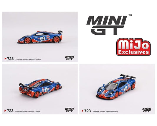 Mini GT 1:64 McLaren F1 GTR #33 1996 Le Mans 24Hr GULF – Blue (Preorder)