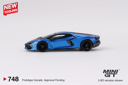 Mini GT 1:64 Lamborghini Revuelto – Blu Eleos