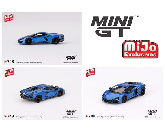 Mini GT 1:64 Lamborghini Revuelto – Blu Eleos