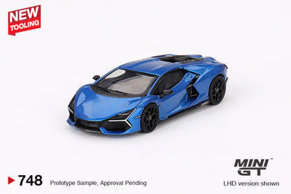 Mini GT 1:64 Lamborghini Revuelto – Blu Eleos