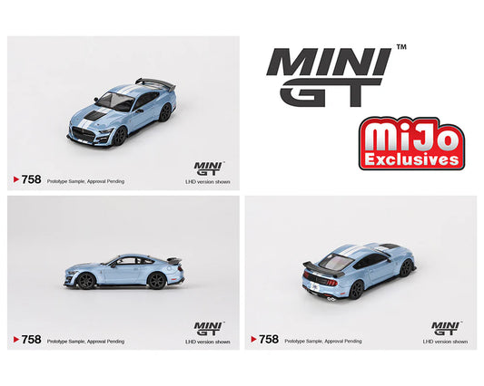 Mini GT 1:64 Ford Mustang Shelby GT500 Heritage Edition – Blue