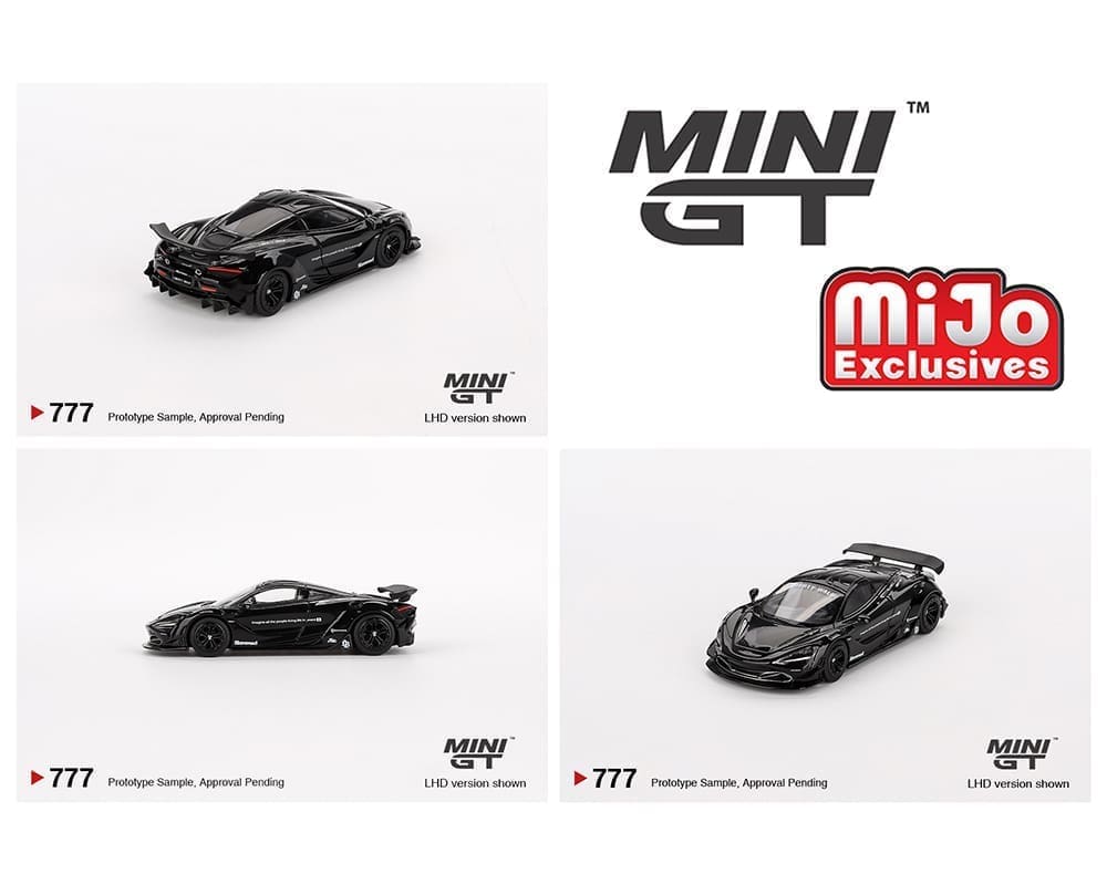 (Preorder) Mini GT 1:64 McLaren 720S LB★Works – Black