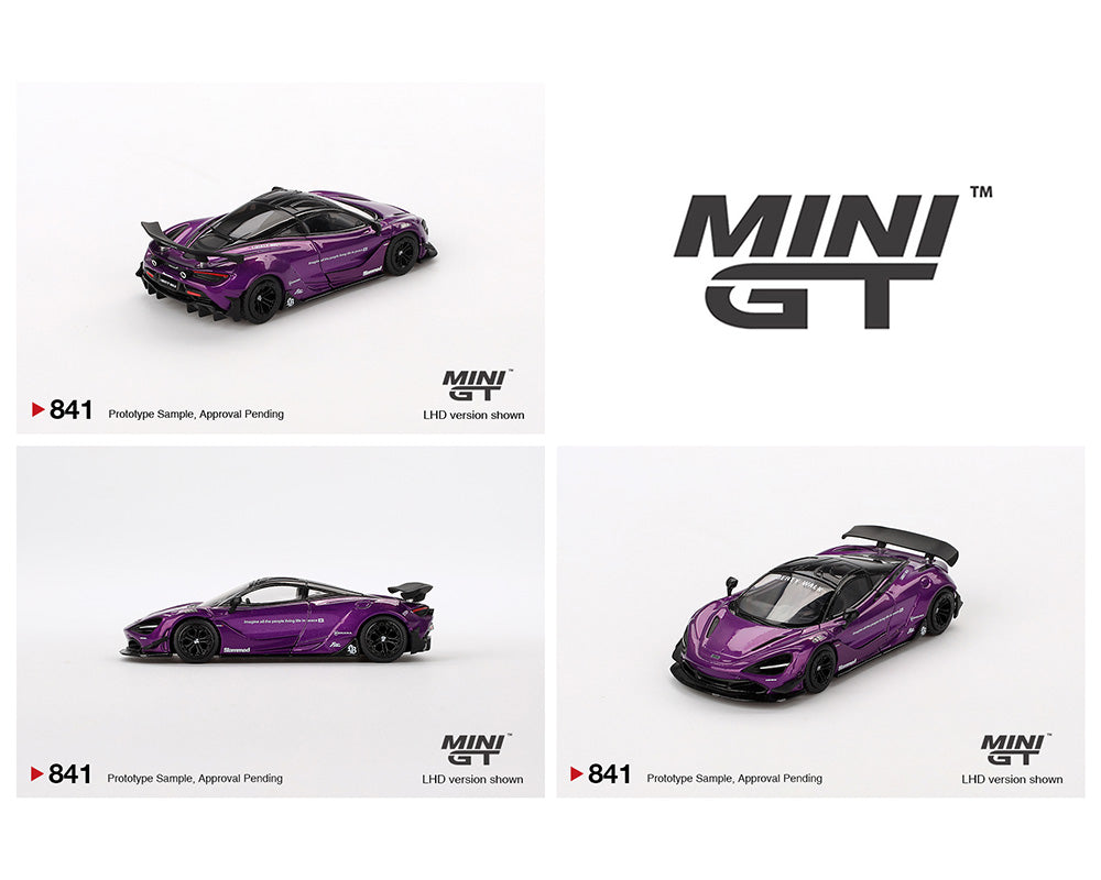 (Preorder) Mini GT 1:64 McLaren 720S LB-Works – Purple