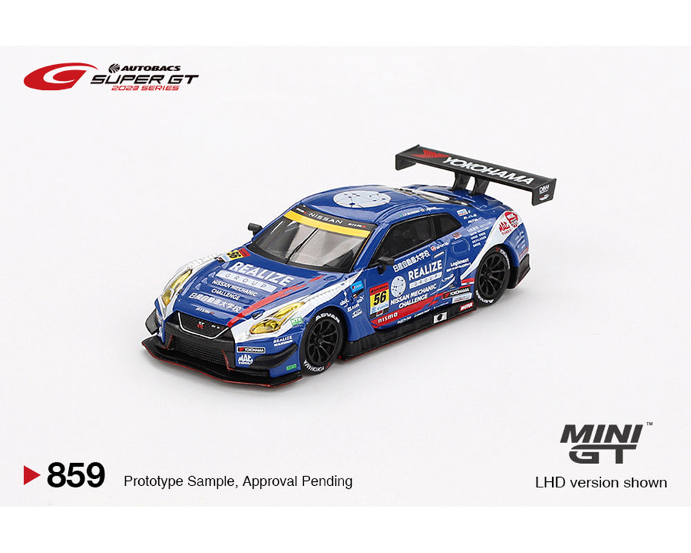 (Preorder) Mini GT 1:64 Japan Exclusive Nissan GT-R NISMO GT3 #56 ” REALIZE NISSAN MECHANIC CHALLENGE GT-R” KONDO RACING 2023 SUPER GT SERIES