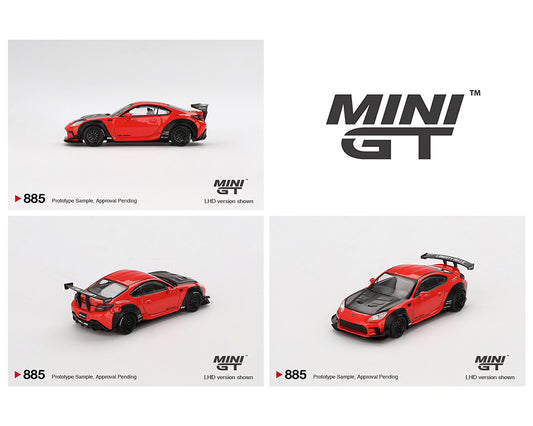 (Preorder) Mini GT 1:64 Toyota GR86 LB★Nation – Red