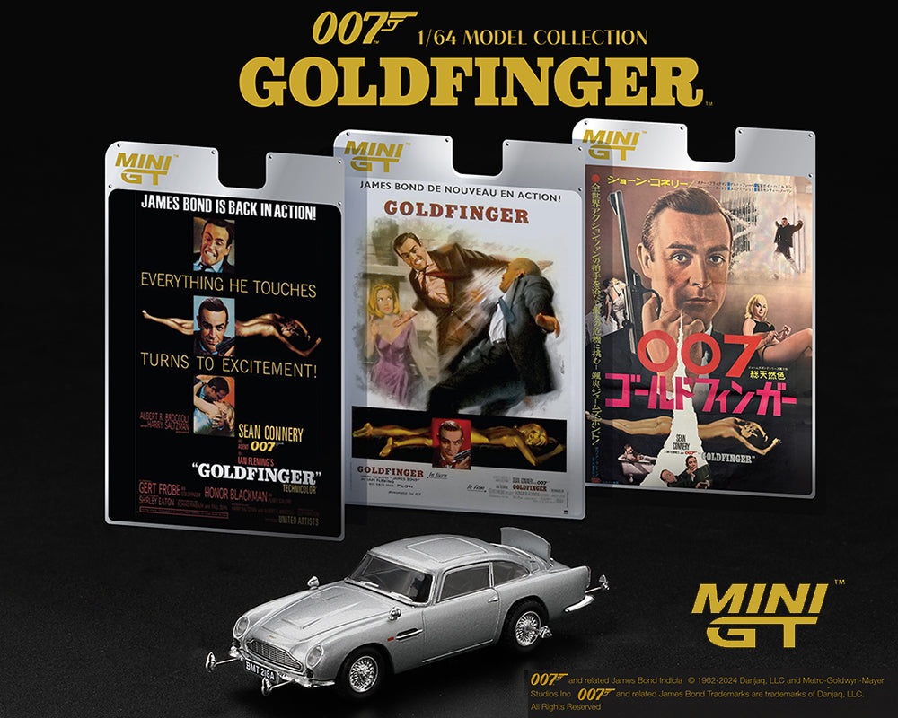 (Preorder) Mini GT 1:64 Aston Martin DB5 James Bond 007 Goldfinger – 3 Languages – Limited Edition