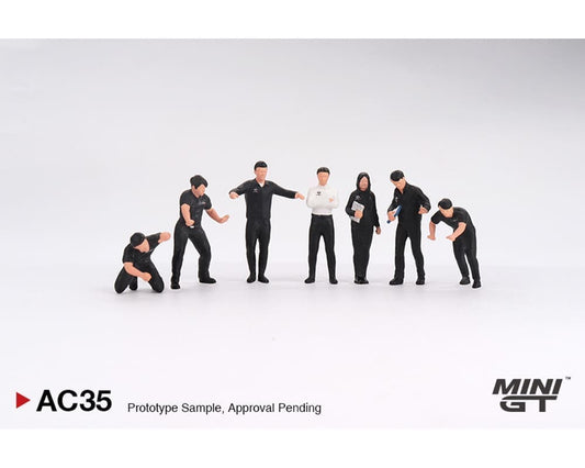 (Preorder) Mini GT 1:64 Metal Figurine Nismo Technician Team Figures Set