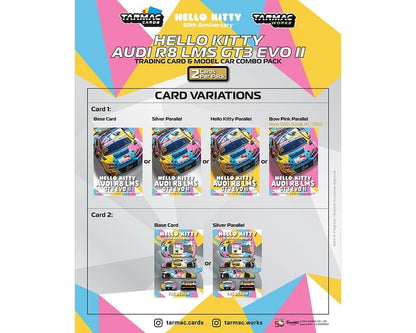 Tarmac Works 1:64 Audi R8 LMS GT3 Evo II Macau GT Cup – FIA GT World Cup 2023 – Race Version Uno Racing Adderly Fong Model Car + Trading Cards Combo Set – Hobby64