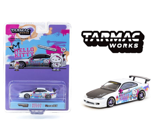 (Preorder) Tarmac Works 1:64 Vertex Nissan Silvia S15 Hello Kitty Special Limited Edition – Indonesia Exclusives