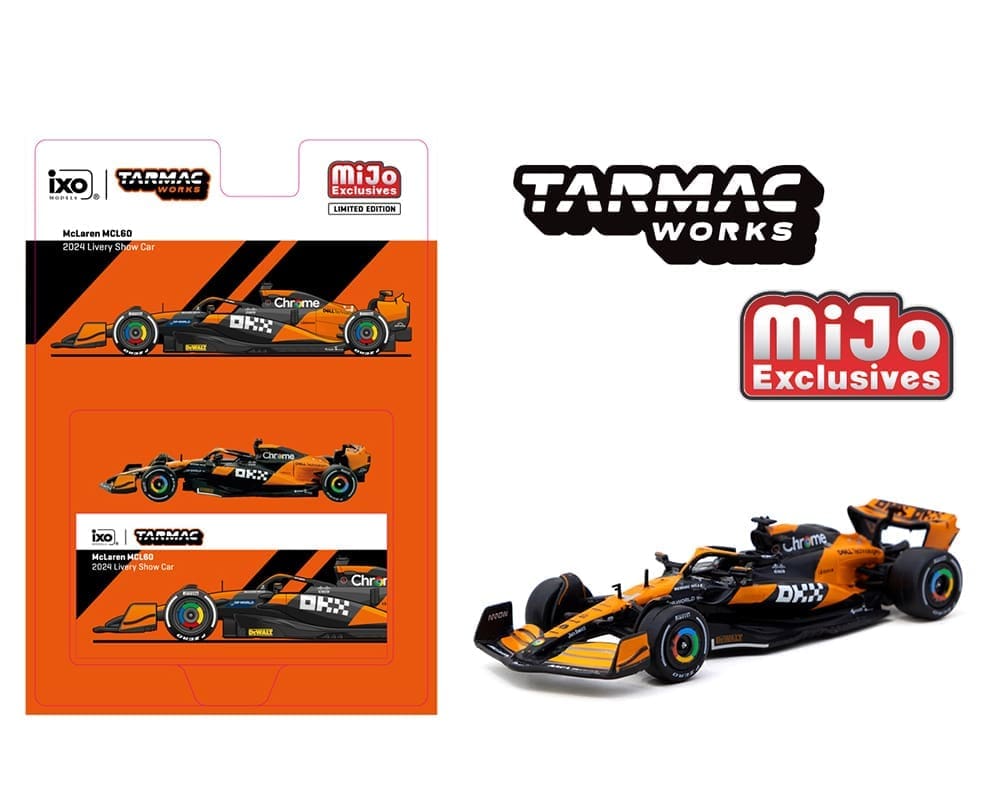 (Preorder) Tarmac Works 1:64 McLaren MCL60 2024 Livery Show Car – Orange – Global64