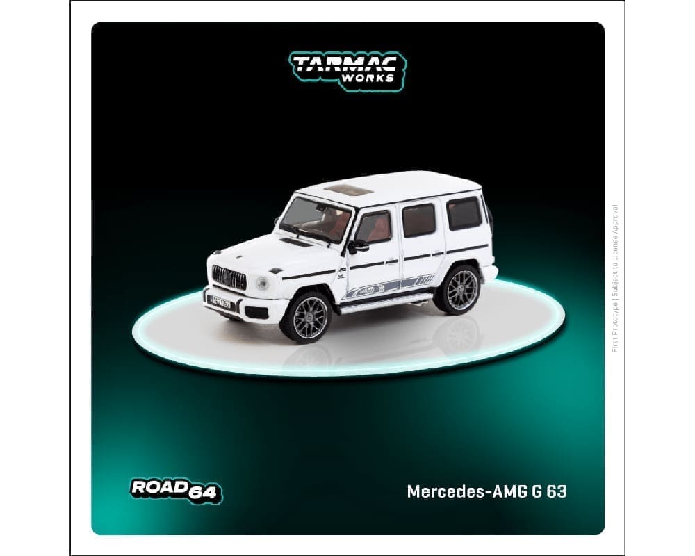 (Preorder) Tarmac Works 1:64 Mercedes-AMG G 63 Edition 55 – White – Road64