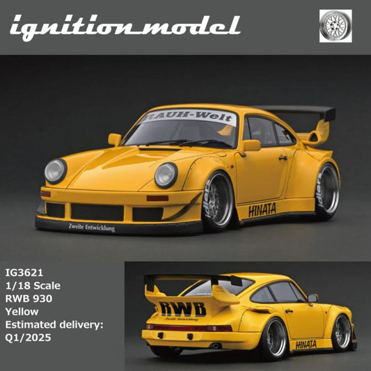 Ignition Model 1:18 Porsche RWB 930 Yellow (Preorder)